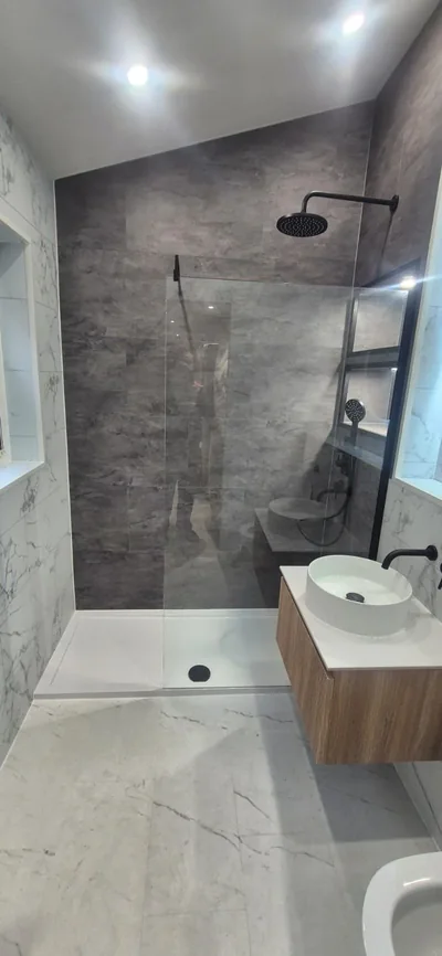 Completed PrimeBath bathroom renovation, project photograph 61
