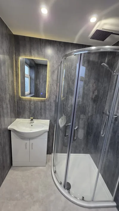 Completed PrimeBath bathroom renovation, project photograph 15