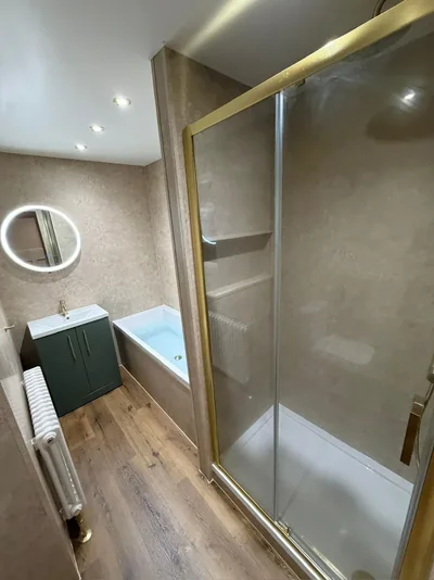Completed PrimeBath bathroom renovation, project photograph 12