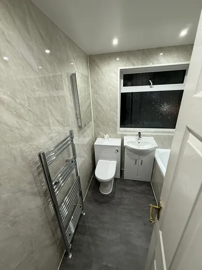 Completed PrimeBath bathroom renovation, project photograph 64